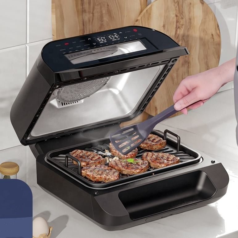 خانه هوشمند 10l 7 در 1 فریزر بدون روغن پنجره مشاهده قدرت Xl Air Flyer Fryer Grill