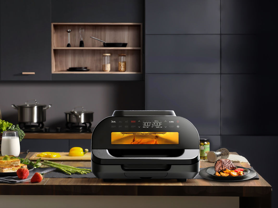 خانه هوشمند 10l 7 در 1 فریزر بدون روغن پنجره مشاهده قدرت Xl Air Flyer Fryer Grill